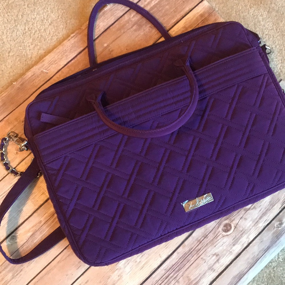 Purple quilted Vera Bradley laptop case